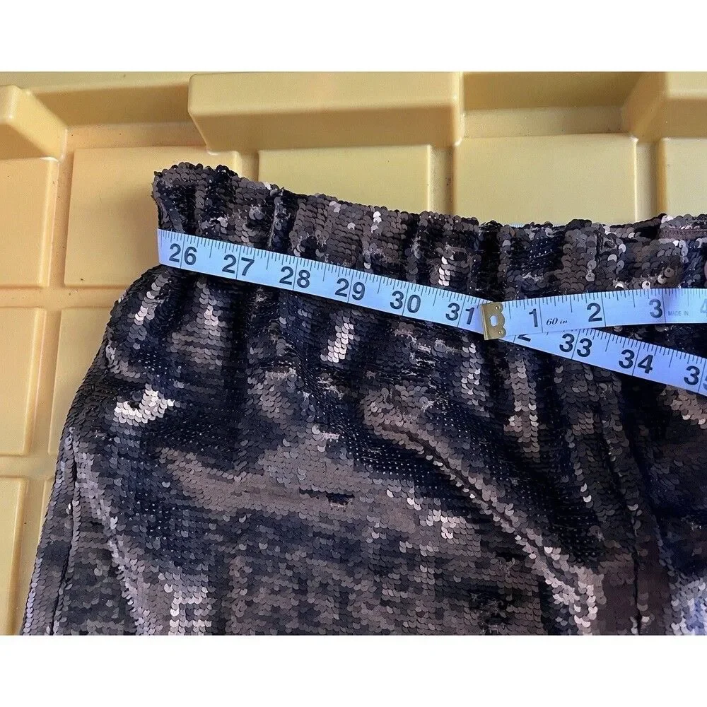 NWT Free People Sequin Shorts Gold Brown Sz Small